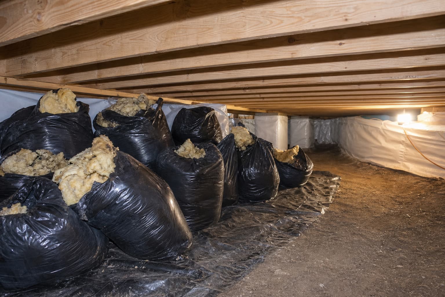 Crawl space cleanout and restoration in Beaverton, OR
