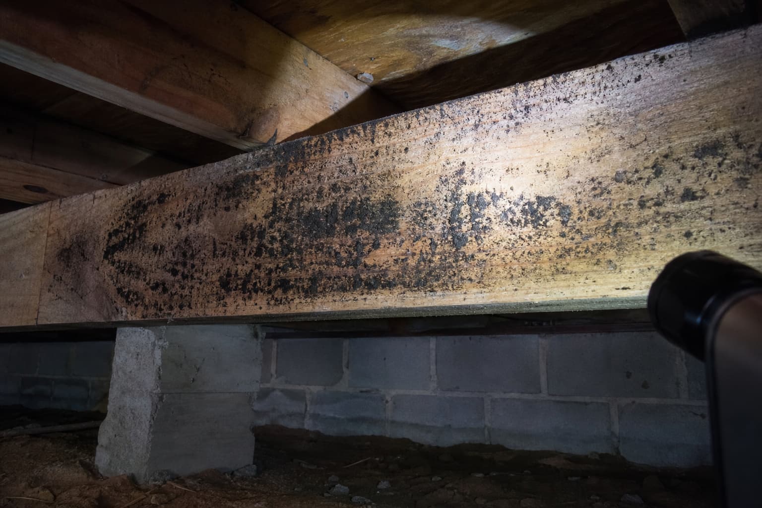 Crawl space mold remediation in Beaverton, Oregon